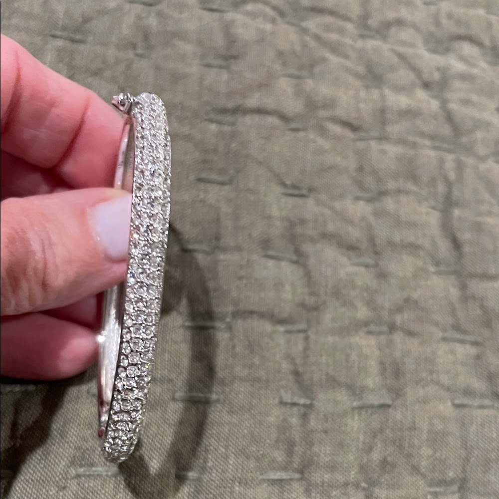 Breathtaking Austrian Crystal Bangle Bracelet. Light up the night.!!